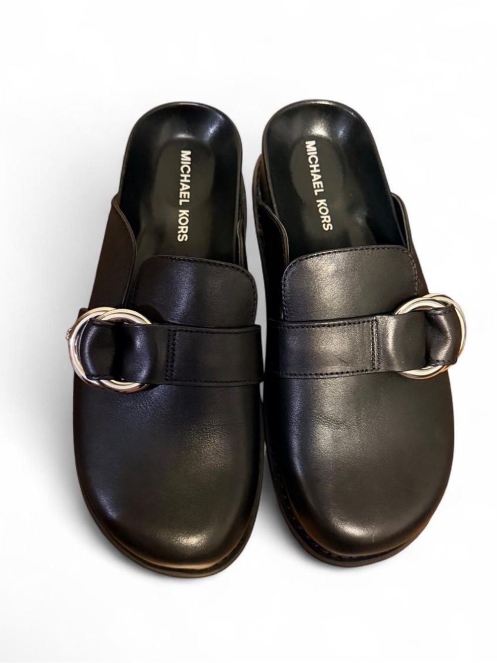 Michael Kors Leather Jaden Clogs Size 7
